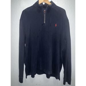 Ralph Lauren Men’s XL Blue 1/4 Zip Jacket Shacket Pullover Long Sleeve Sweater